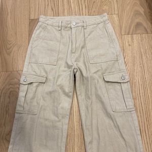 Beige y2k baggy cargos